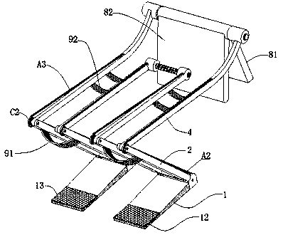 Human body auxiliary device for cabin welding