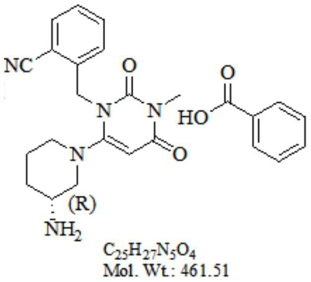 Preparation method of alogliptin benzoate with high yield