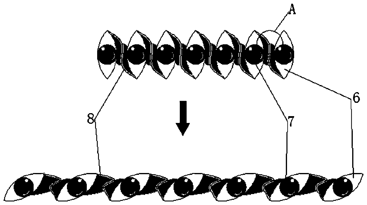 Brake wheel auxiliary device increasing friction force according to dynamic and static combination thereof