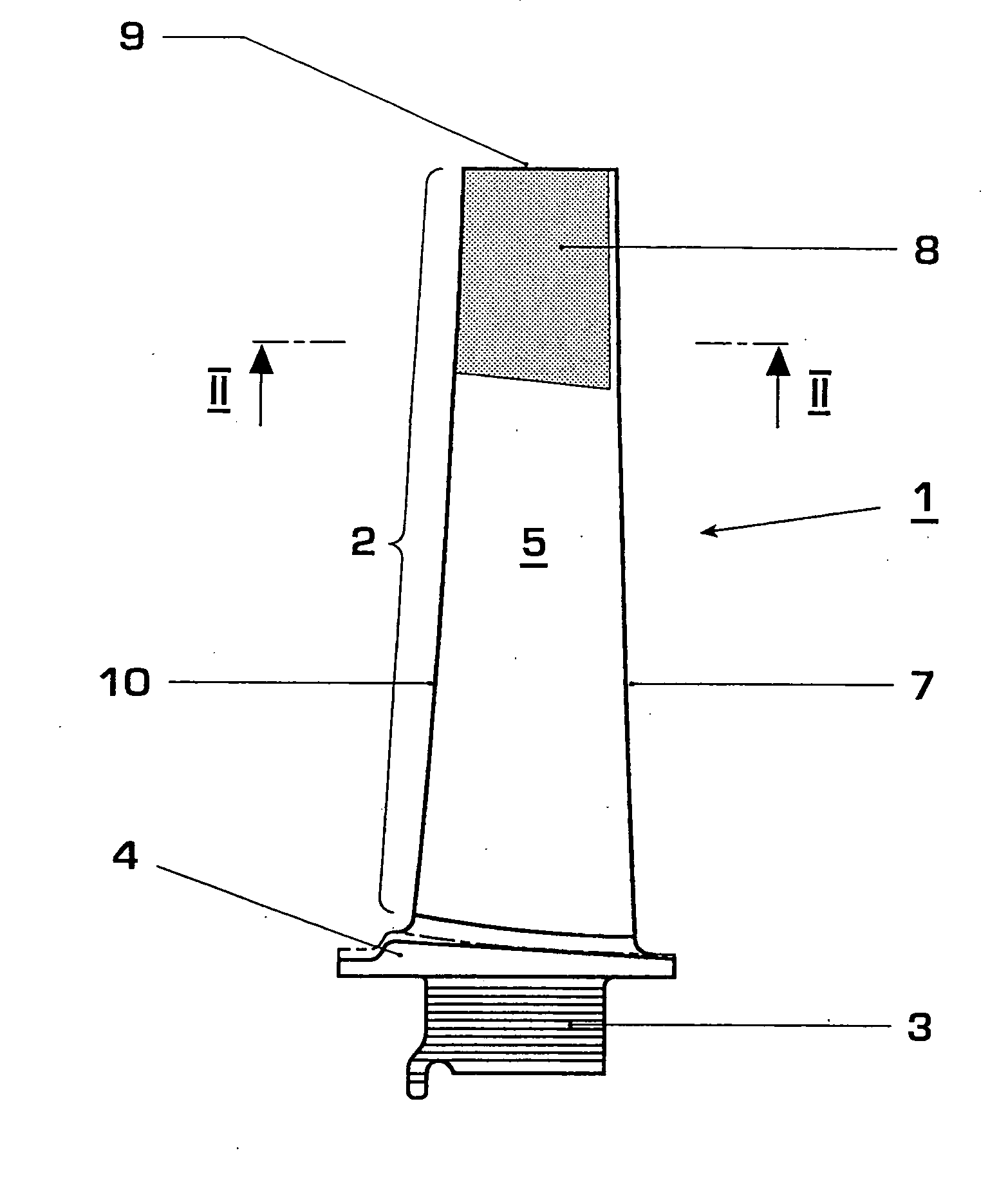 Method of altering the frequency of blades for thermal fluid-flow machines