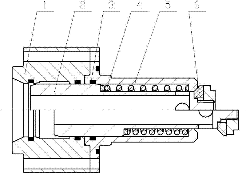 Rapid water joint structure of mill frame