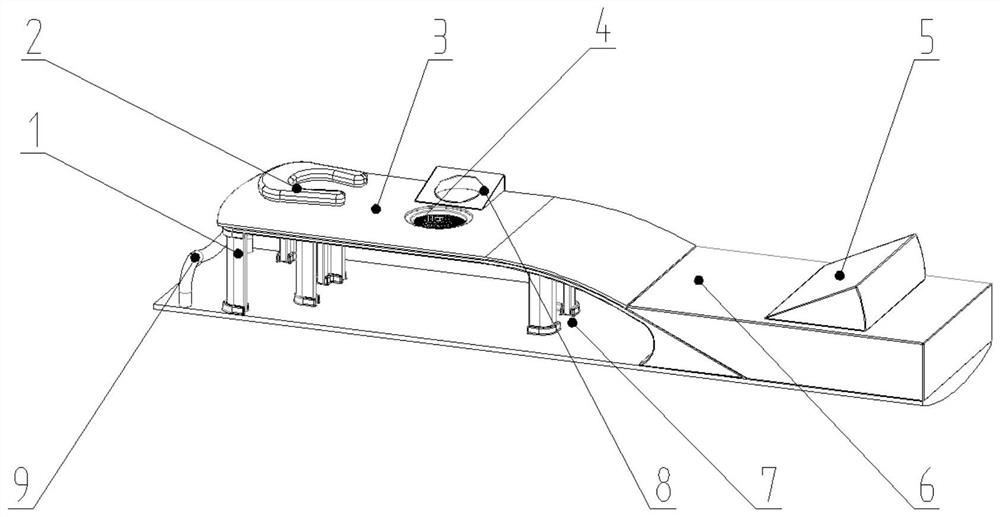 NMR image navigation planning system based on special breast clamping device