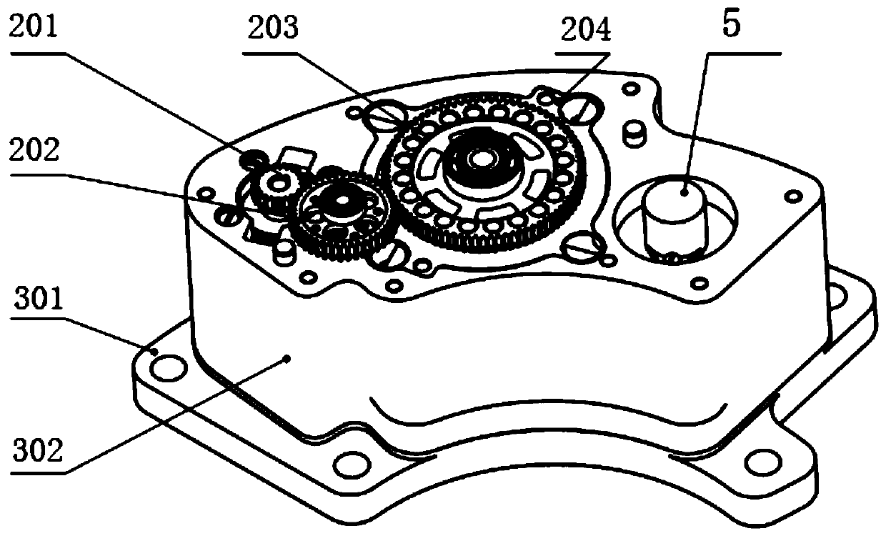 Harmonic drive crank rocker arm rotary steering engine