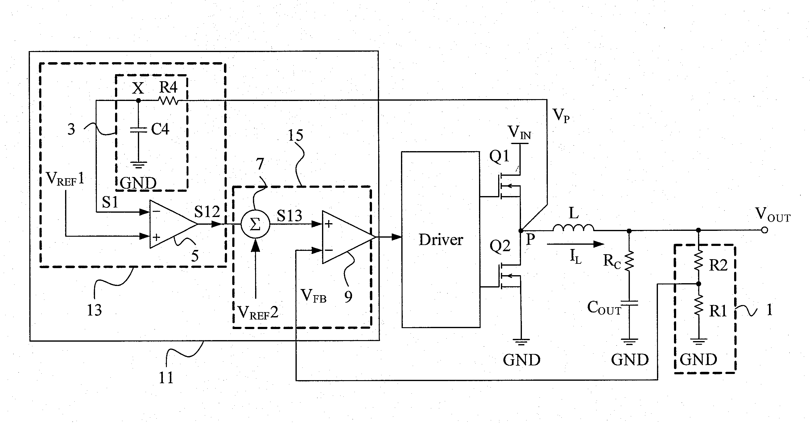 Pwm controller and control method for a dc-dc voltage converter