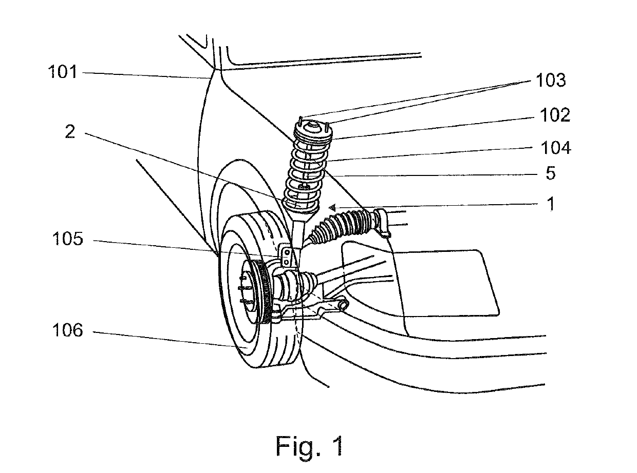 Hydraulic damper with a hydraulic compression stop assembly