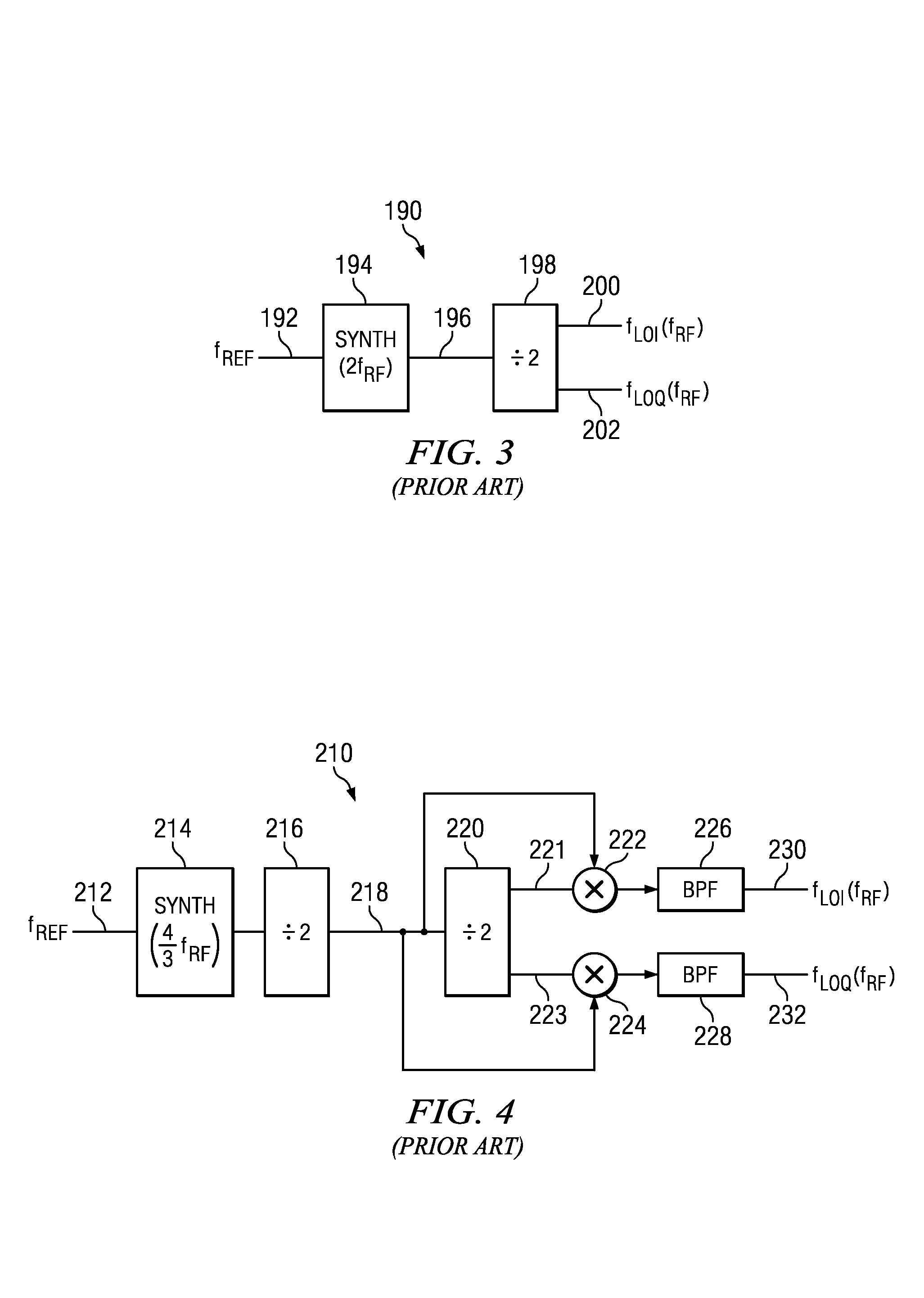 Local oscillator with non-harmonic ratio between oscillator and RF frequencies using digital mixing and weighting functions