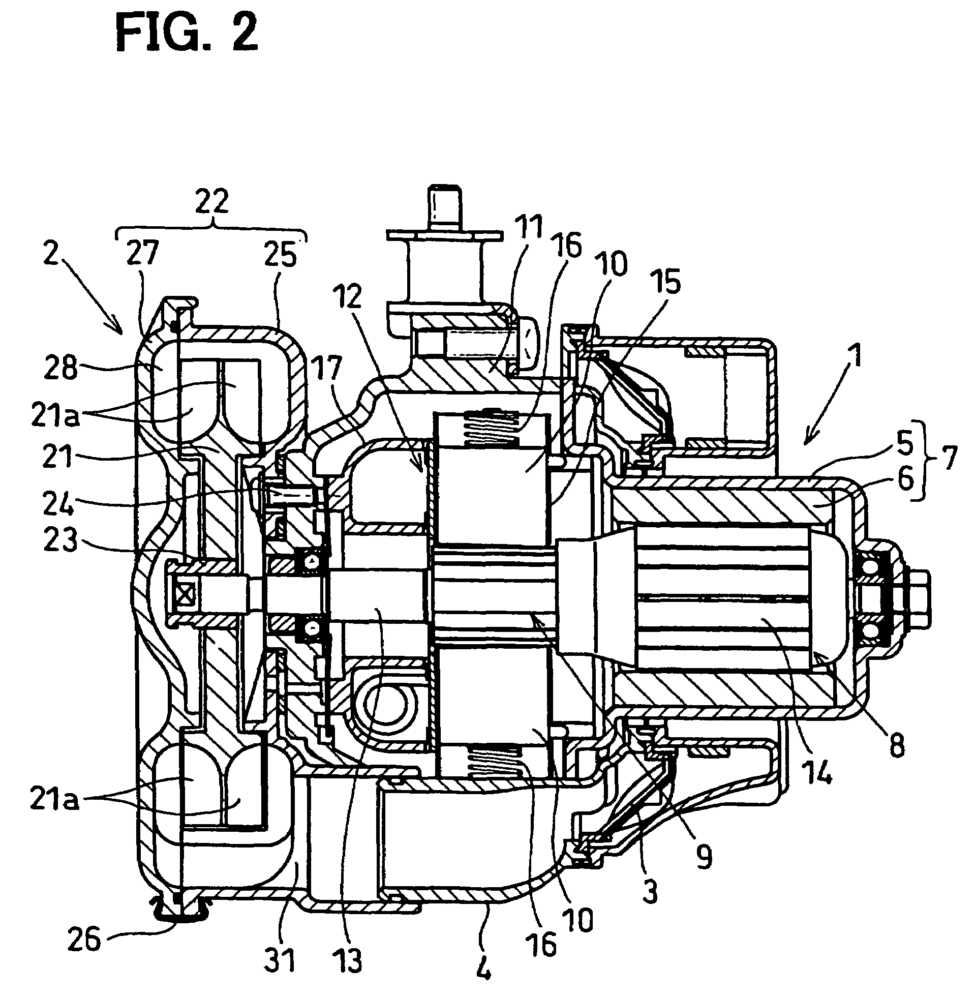 Vortex-flow blower device