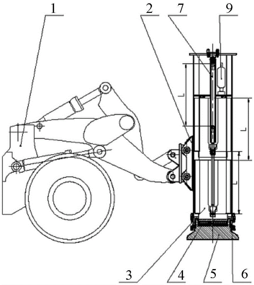 Double circuit double accumulator hydraulic system and hydraulic compactor