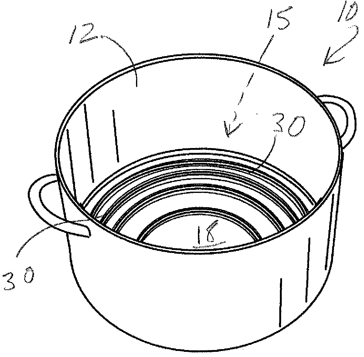 Gas burner boiling pot