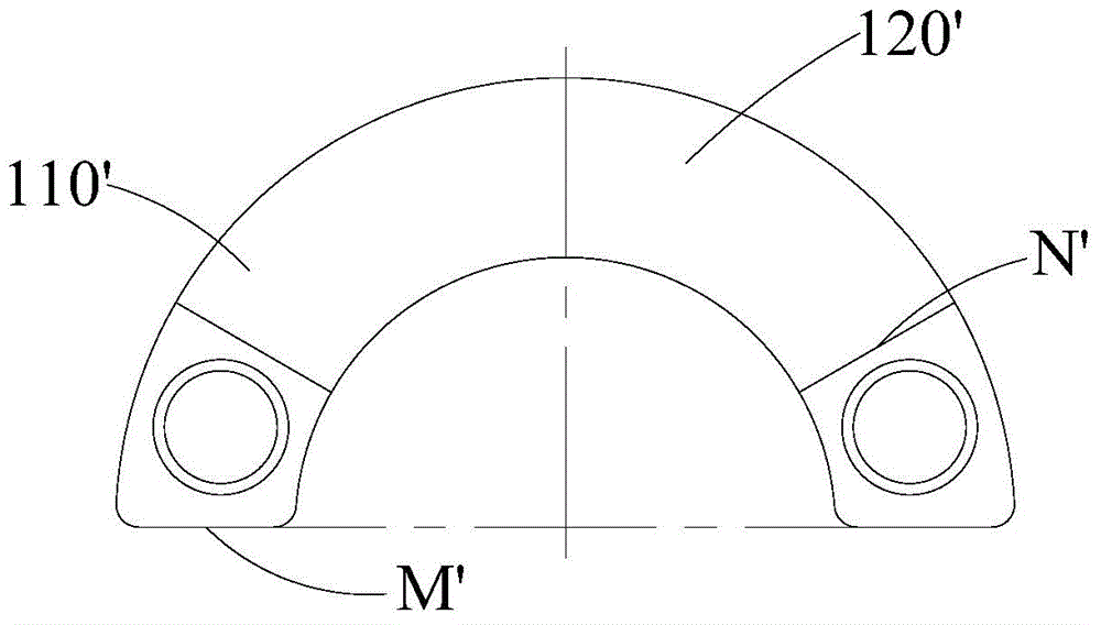 Primary balance block, motor and compressor