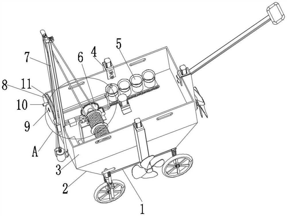 Sewage collection device for water environment detection