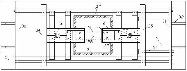 Device for performing tensile test on geosynthetics in soil