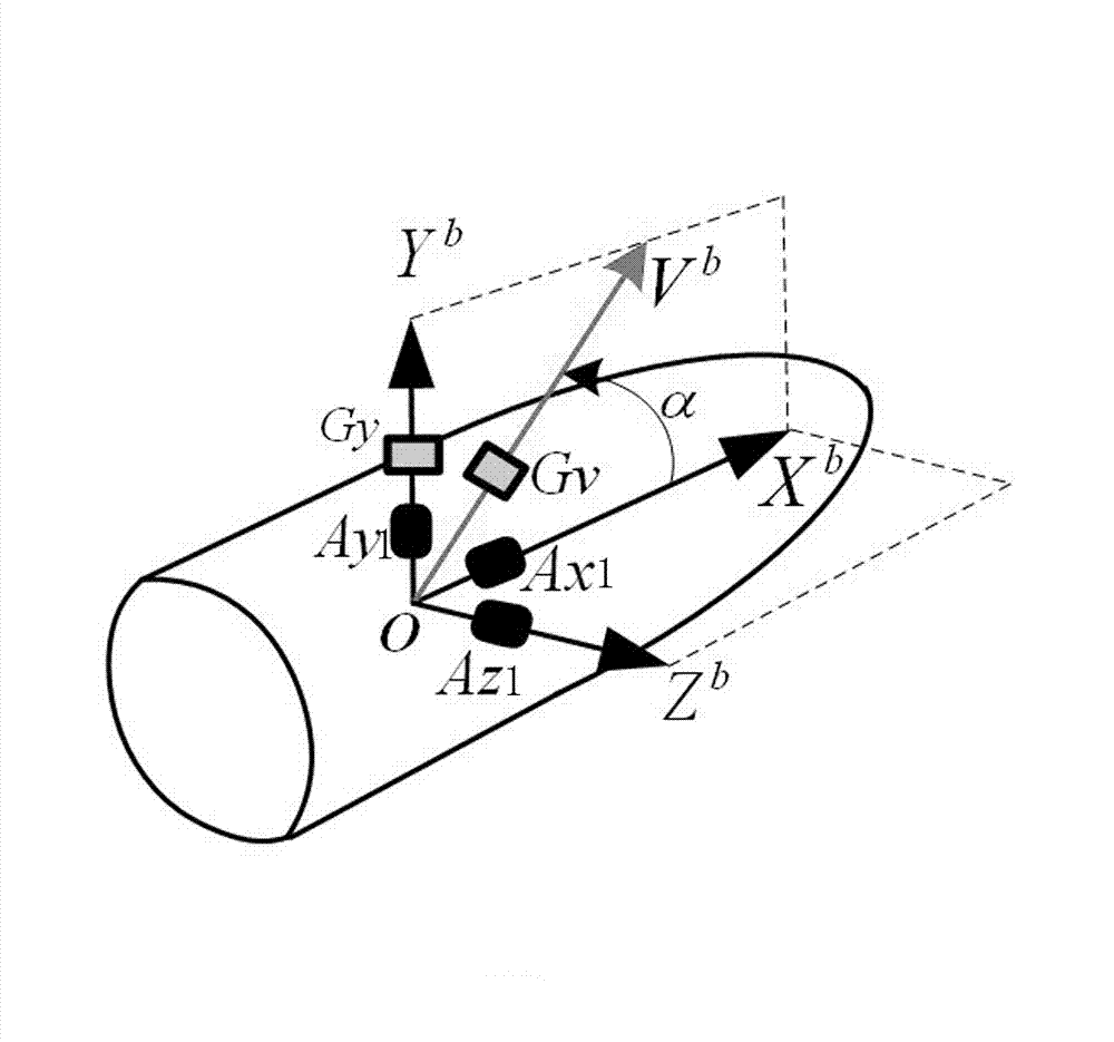 Method for measuring initial attitude of high-speed rotating projectile body at muzzle