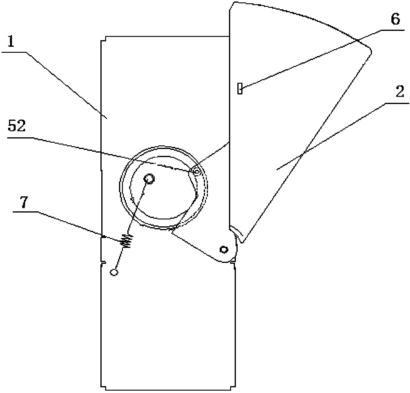 Gate driven by cam structure