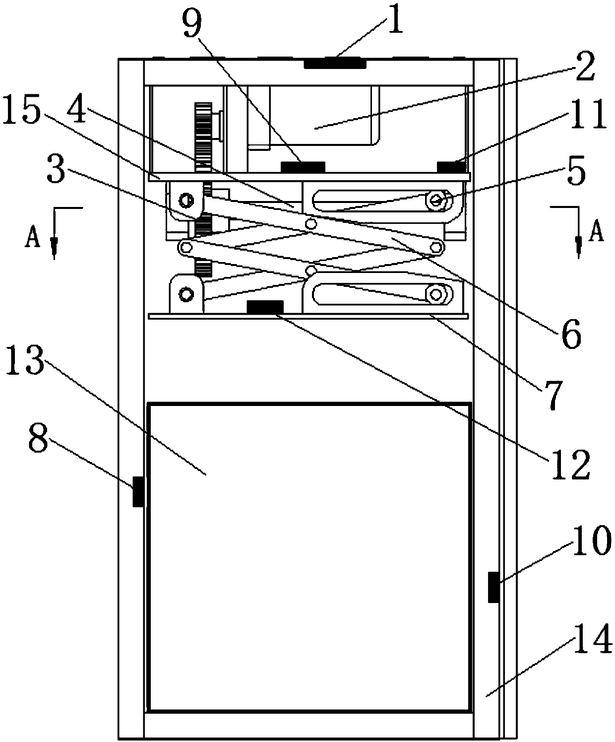 Automatic compressing mechanism of crushing compressor