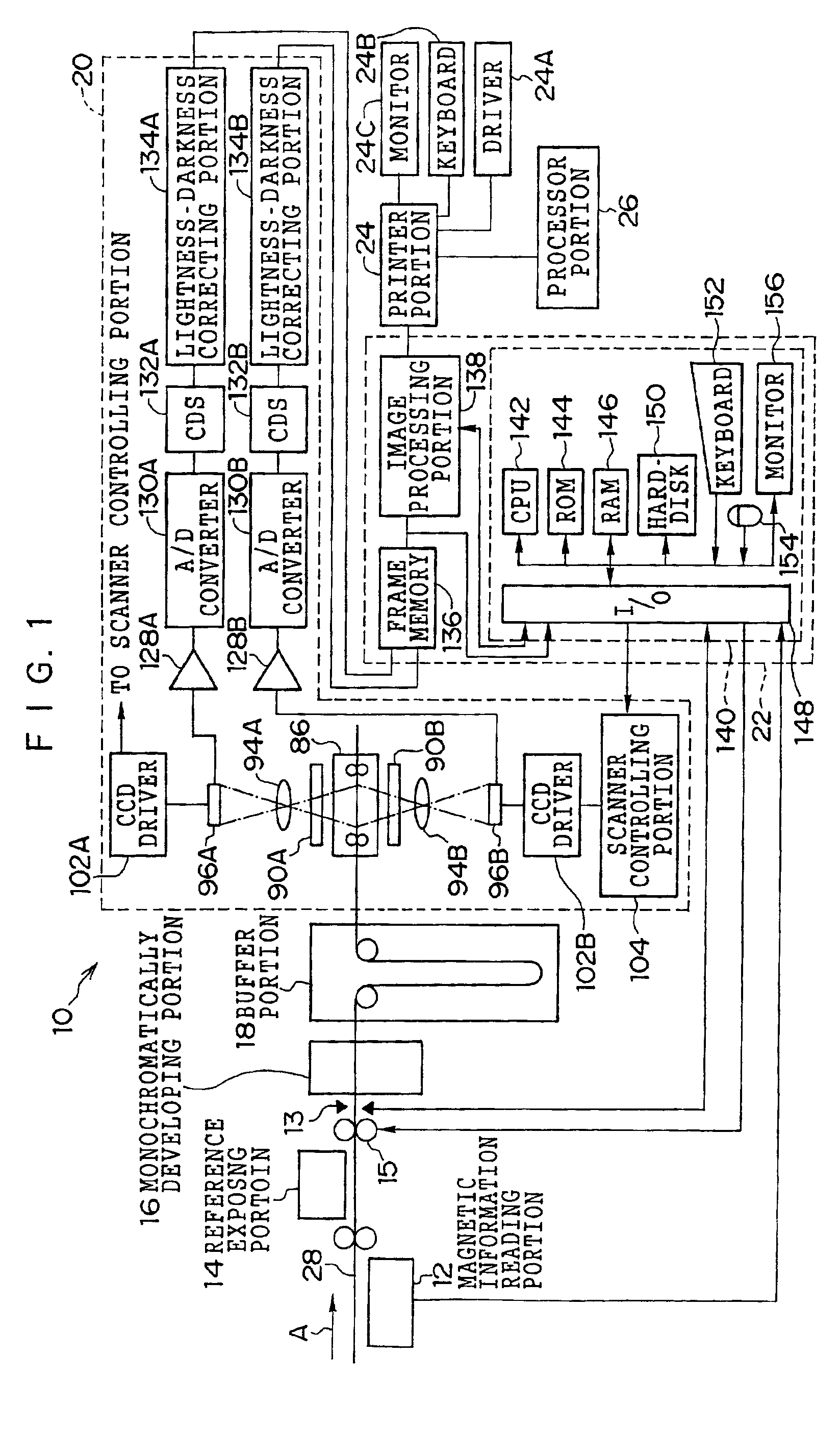 Image reading apparatus, image recording medium and image forming apparatus