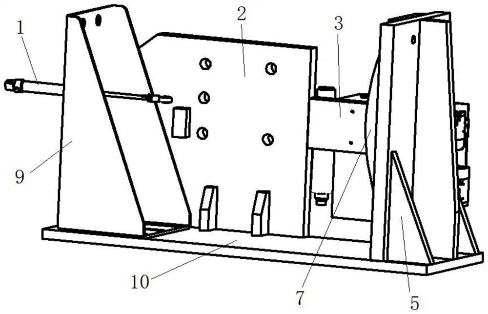 Locomotive unit brake fatigue test device and test method