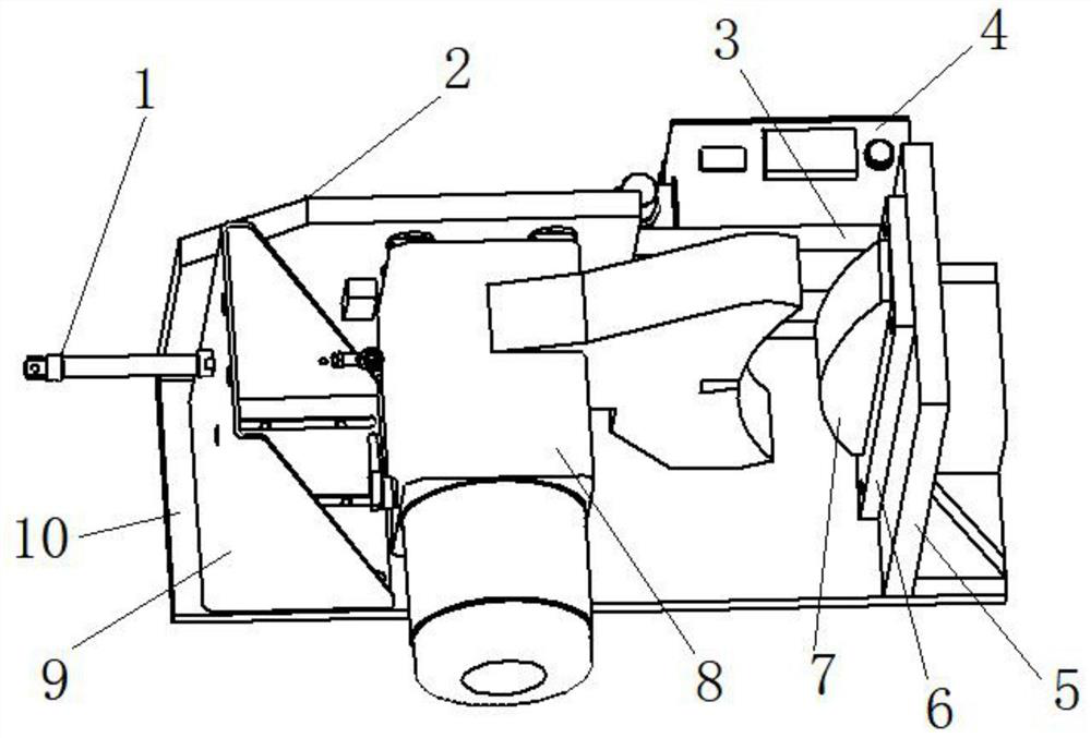 Locomotive unit brake fatigue test device and test method