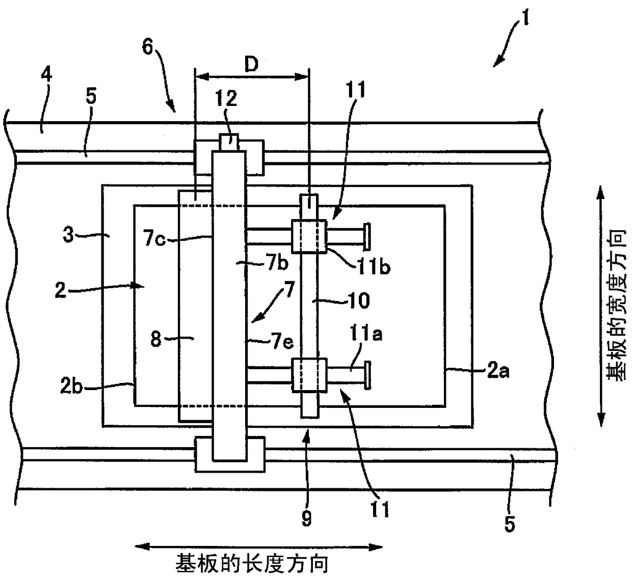 Coating device and coating method