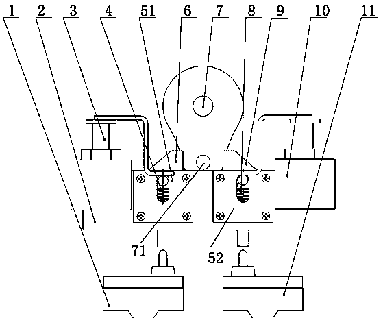 Single-motor three-station actuator and mechanical locking protection device thereof