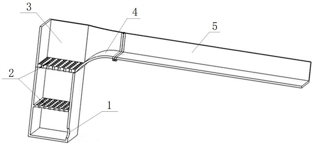 Inlet reducing type inflow device and application thereof