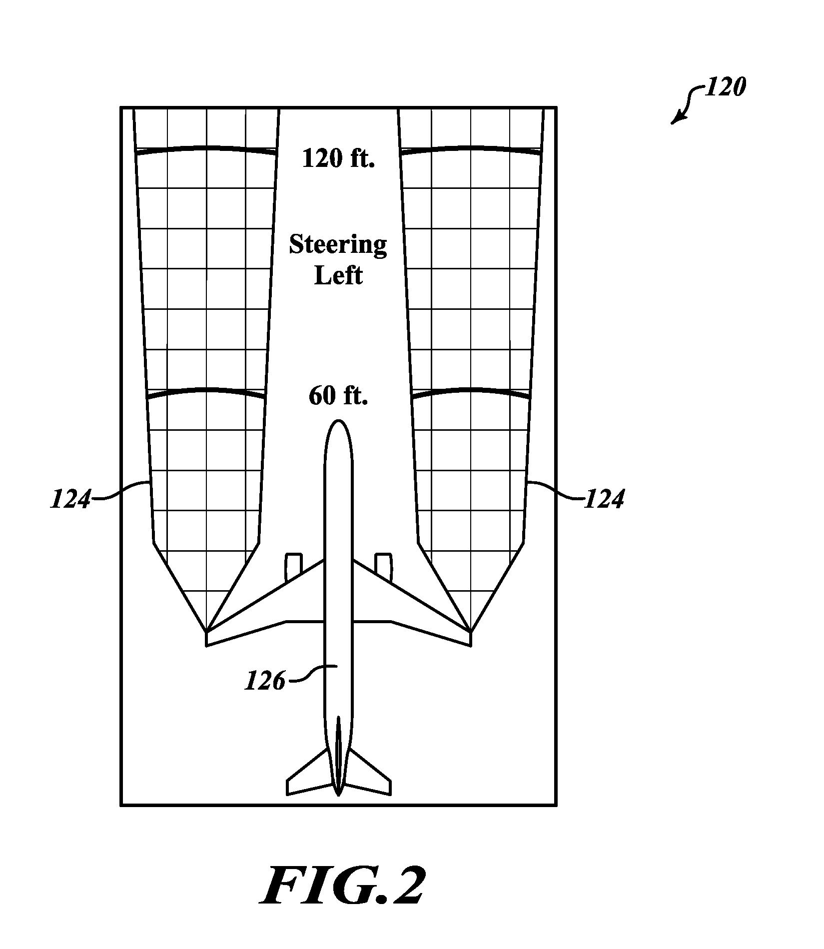 Systems and methods for using radar-adaptive beam pattern for wingtip protection