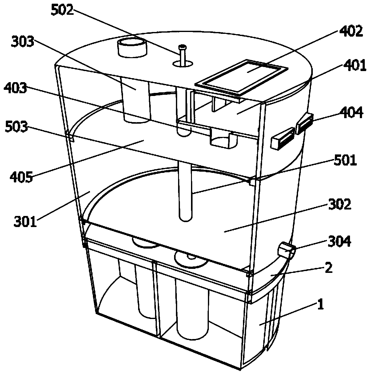 Hydrogen-rich water generating device based on aluminum-air battery and preparation method of hydrogen-rich water