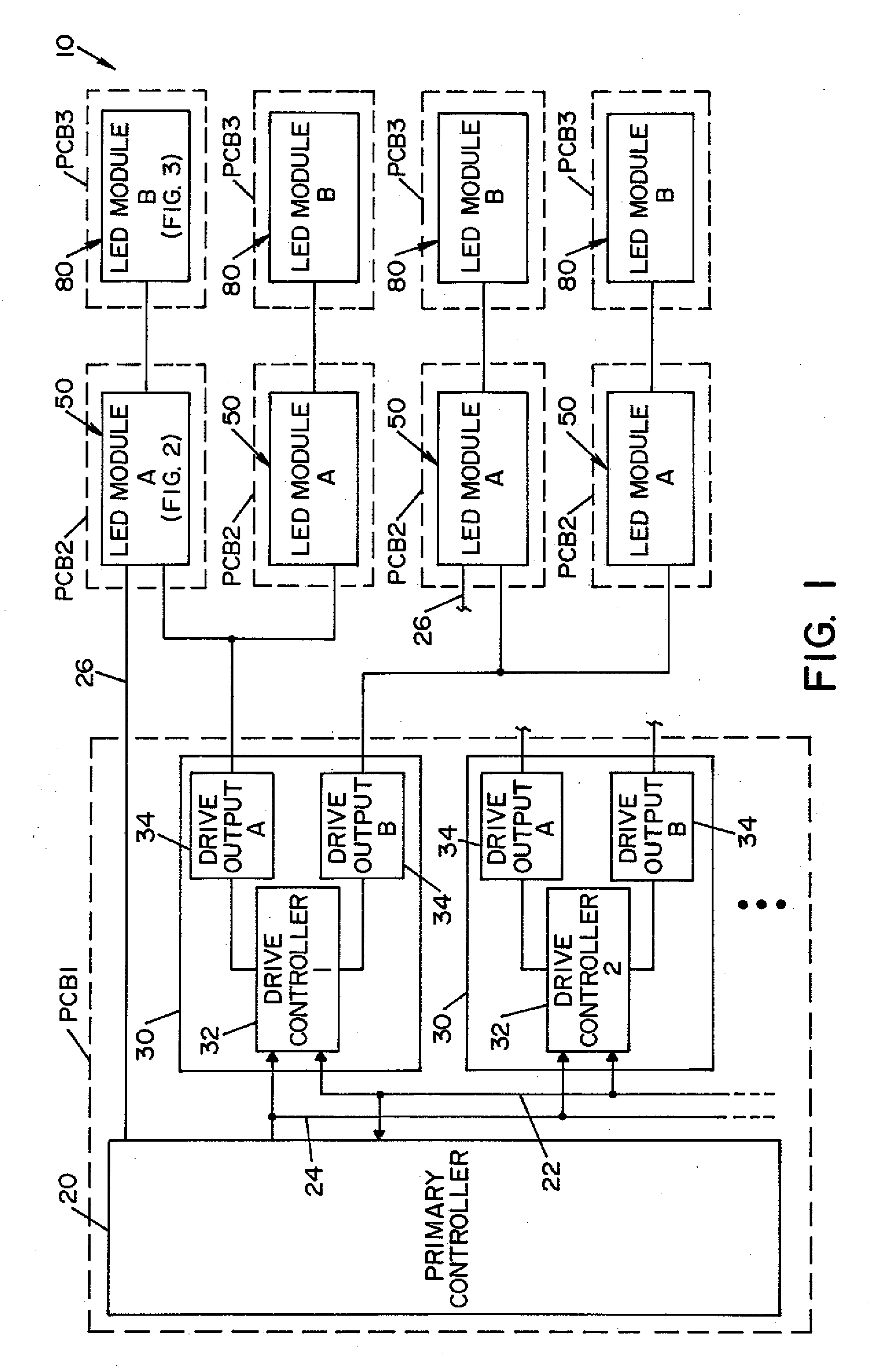 Lighting control system for a lighting device