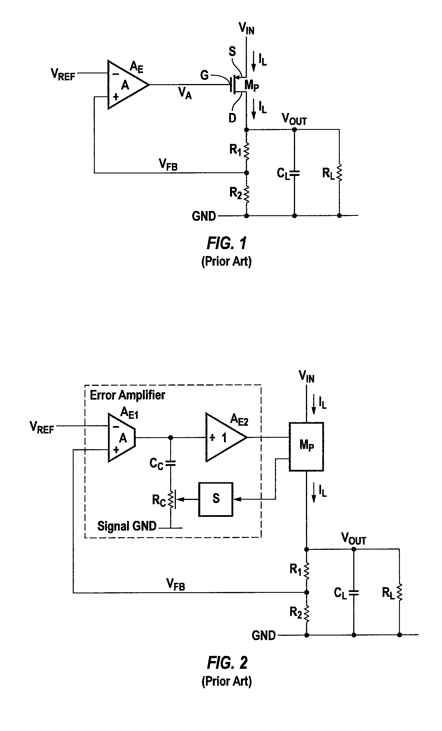 Multi-stage linear voltage regulator with frequency compensation
