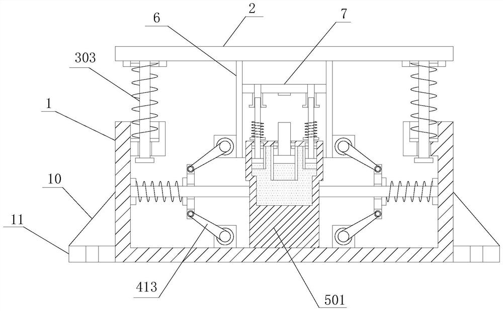 A mechanical buffer device structure