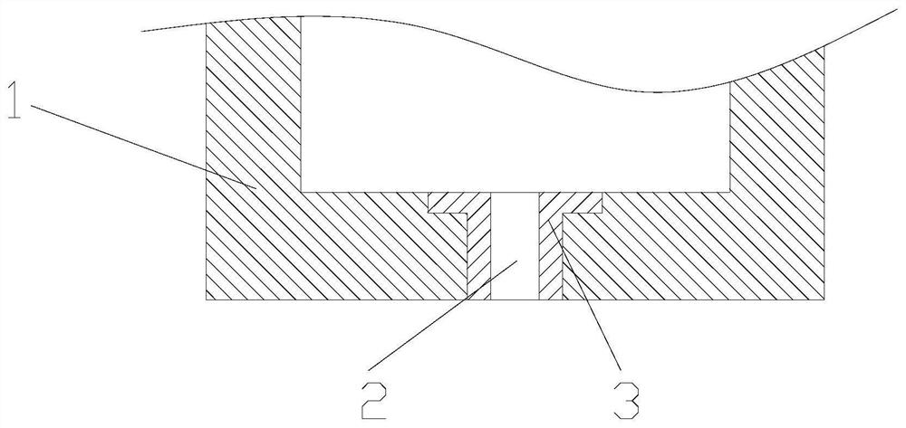 Implantable molten ceramic material outflow device