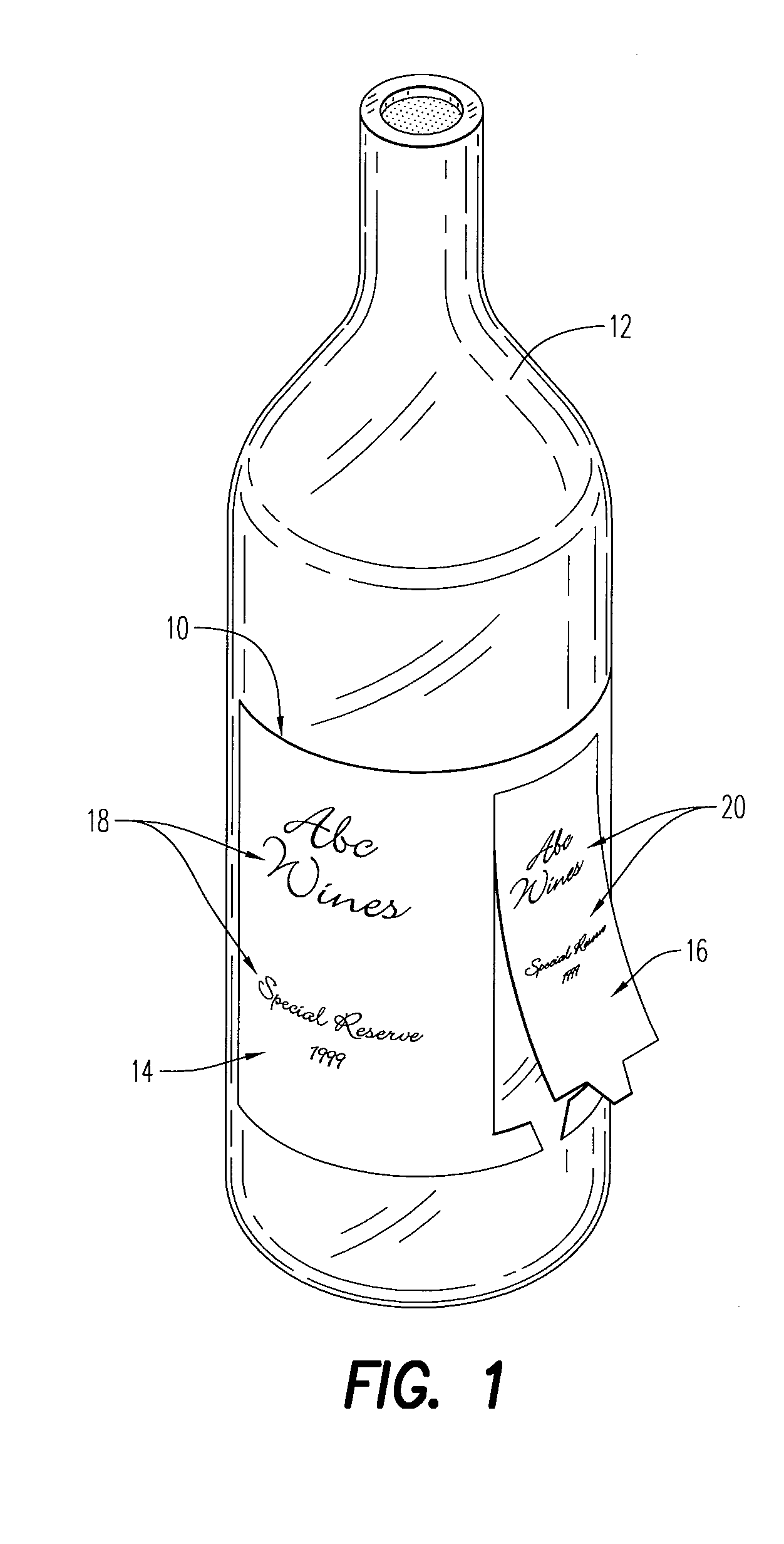 Product labels having removable portions having adhesive and backing thereon