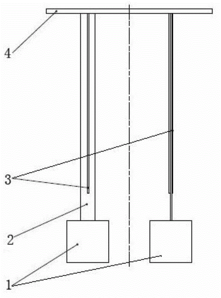 Optical fiber angle transducer for measuring windage yaw angle of insulator