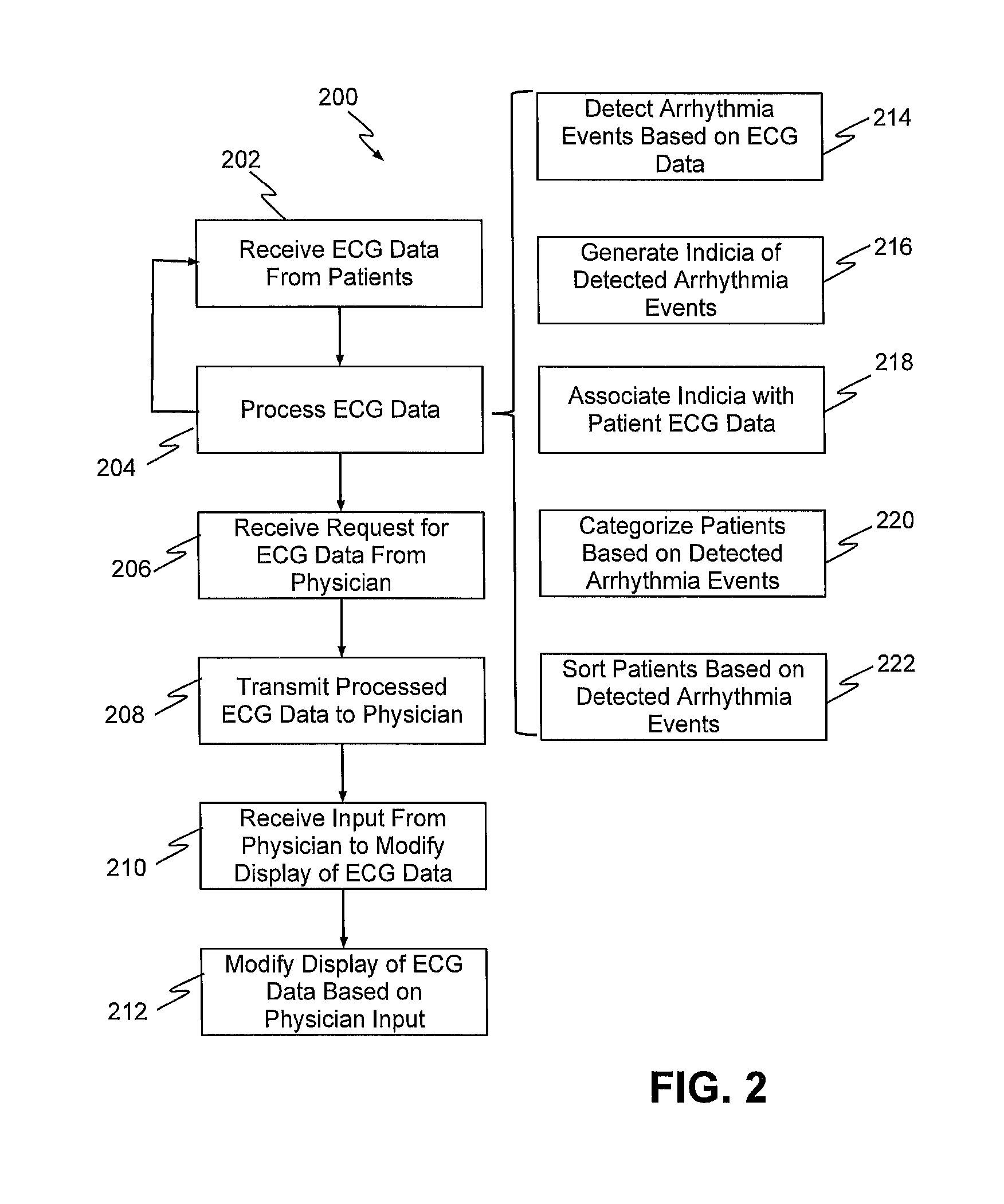 Systems and methods for processing and displaying patient electrocardiograph data