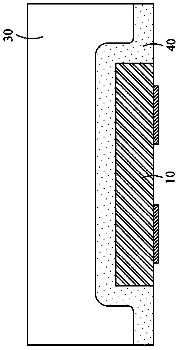 Chip scale package light emitting device with concave design and manufacturing method thereof