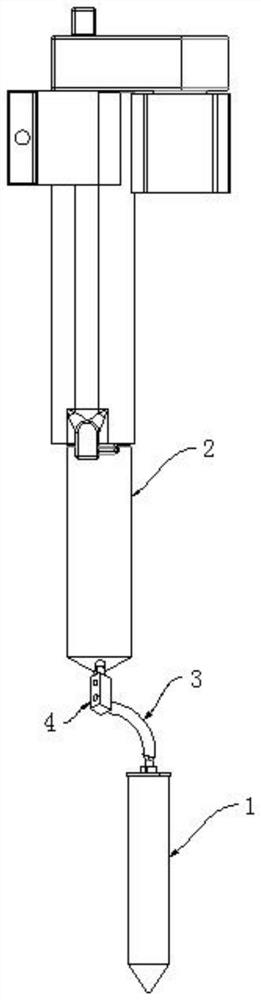 Liquid vertical spray back-suction device and liquid vertical spray back-suction control method