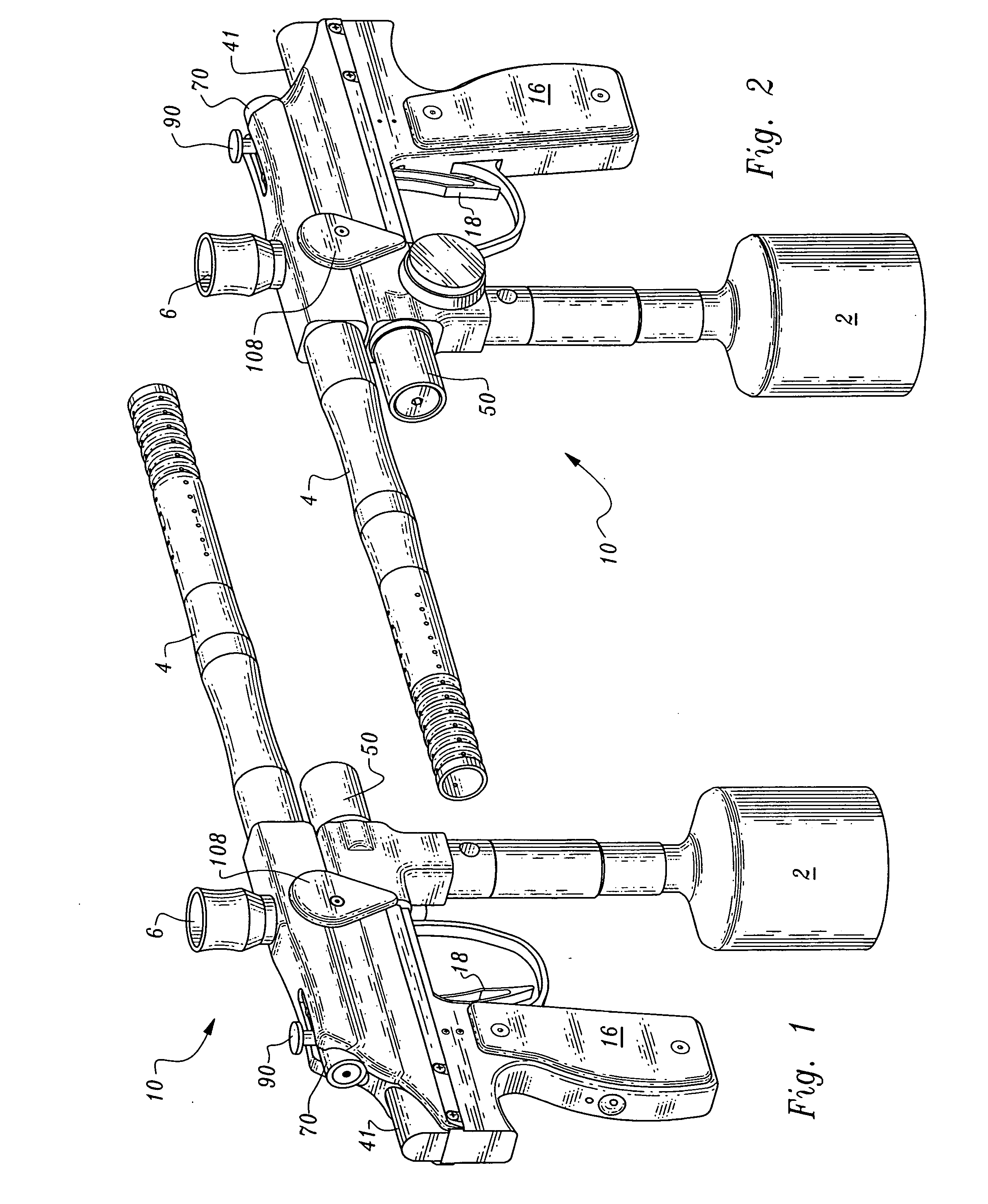 Paintball marker featuring high effectiveness airflow