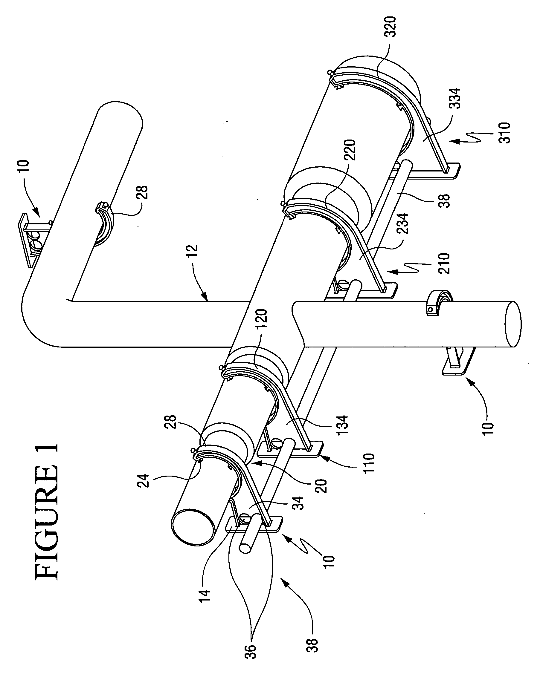 Pipe brackets and pipe hanging system