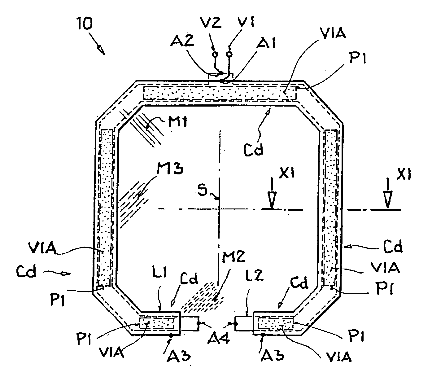 Monolithically integratable circuit arrangement