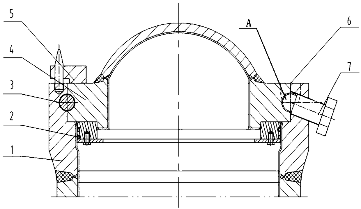 A pressure vessel sealing and locking structure