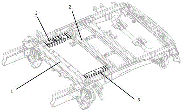 Reinforcing structure for rear-row seat mounting