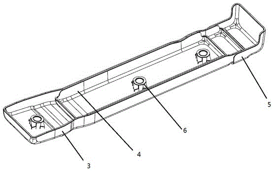 Reinforcing structure for rear-row seat mounting