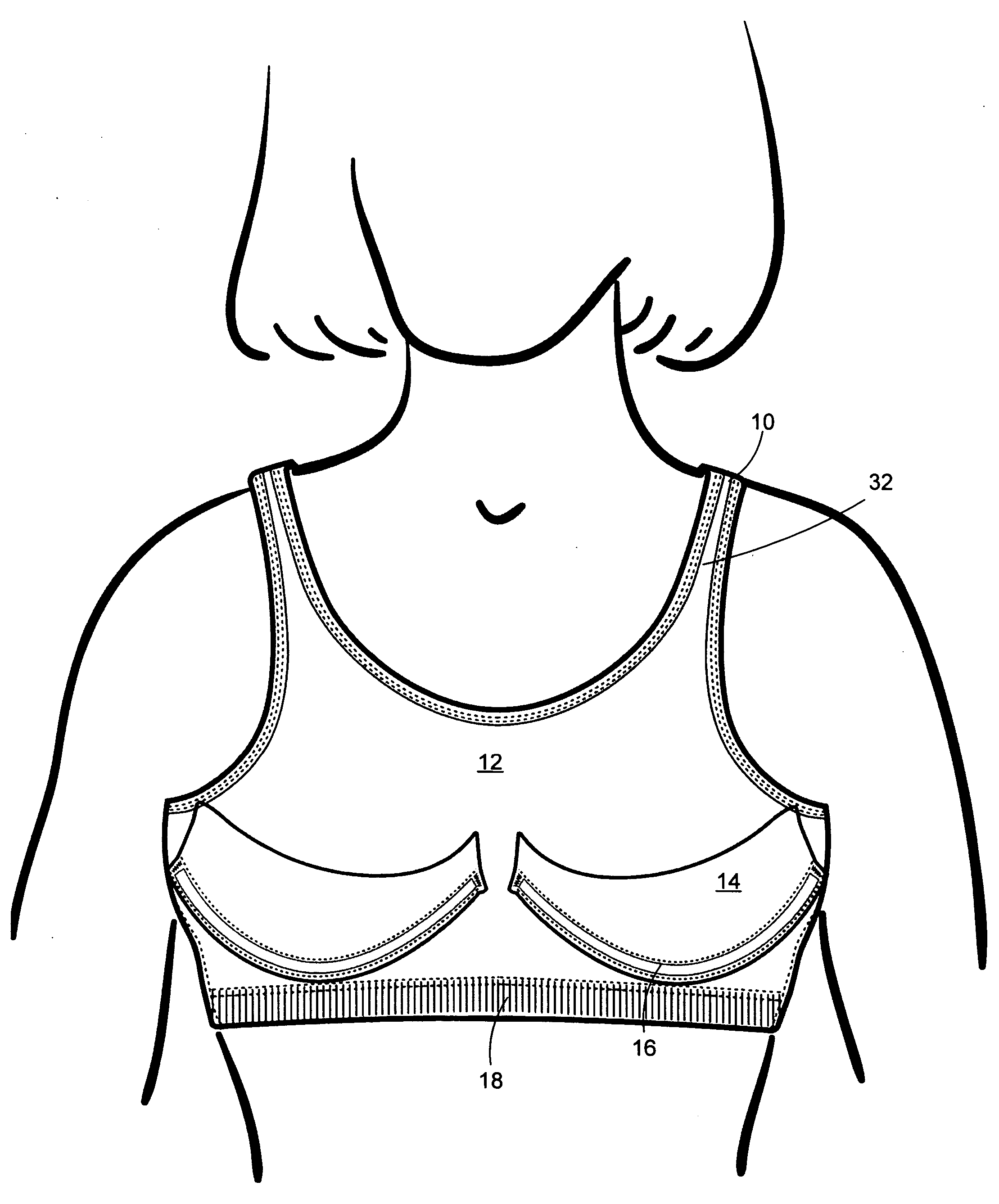 Push-up sports bra