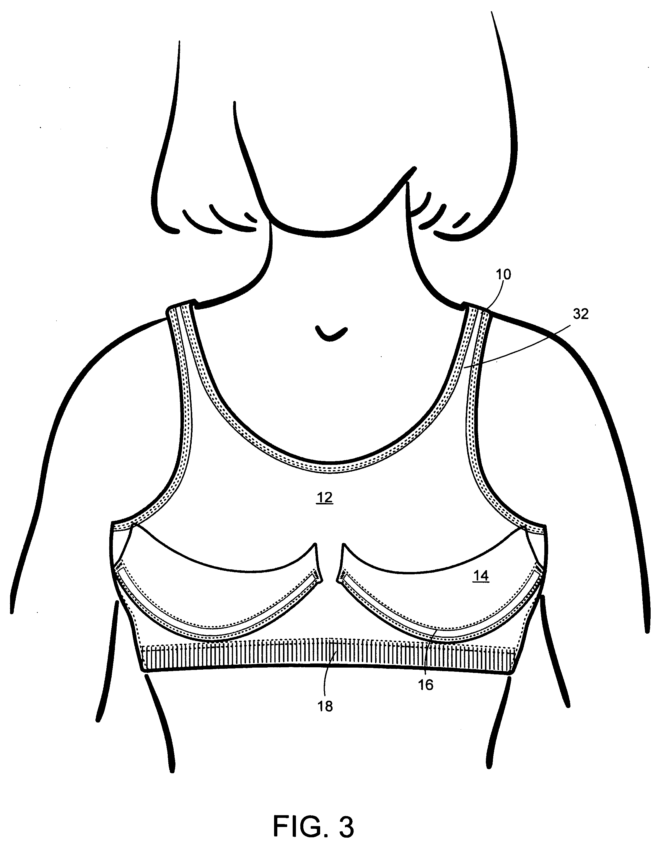 Push-up sports bra