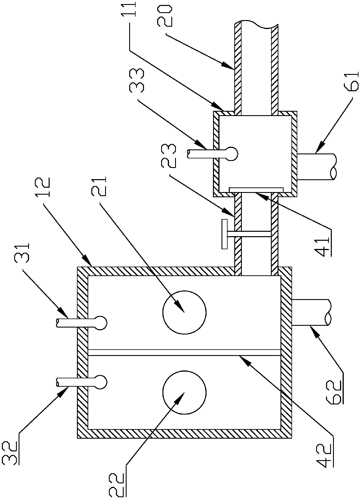 Household sewage recovery processing apparatus