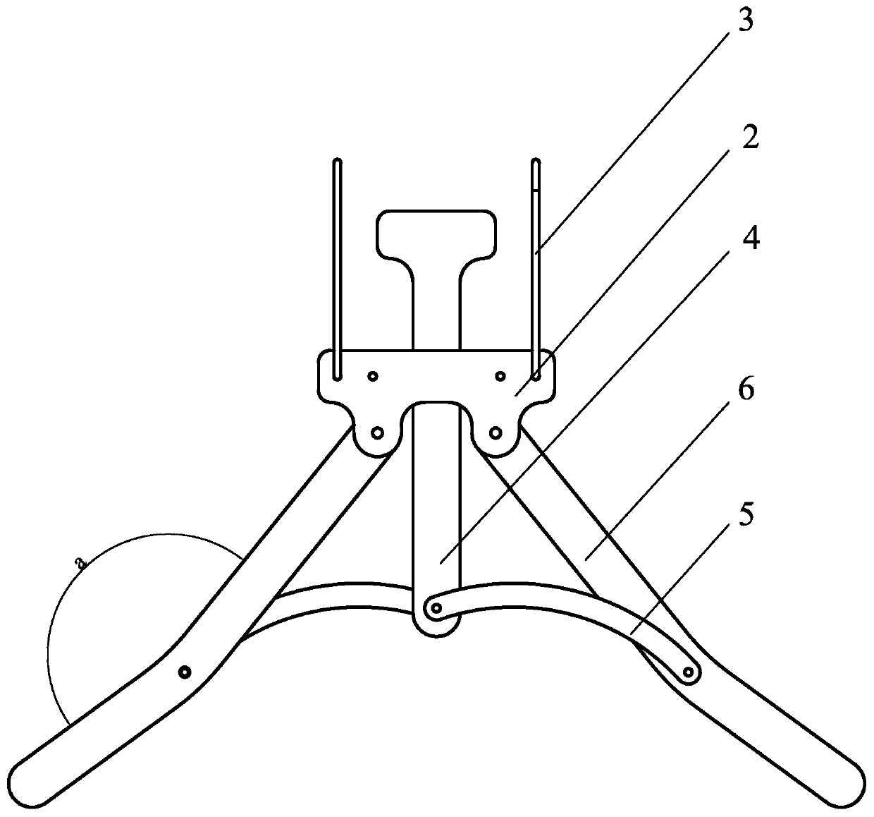 Self-locking telescopic clothes hanger with pure mechanical structure