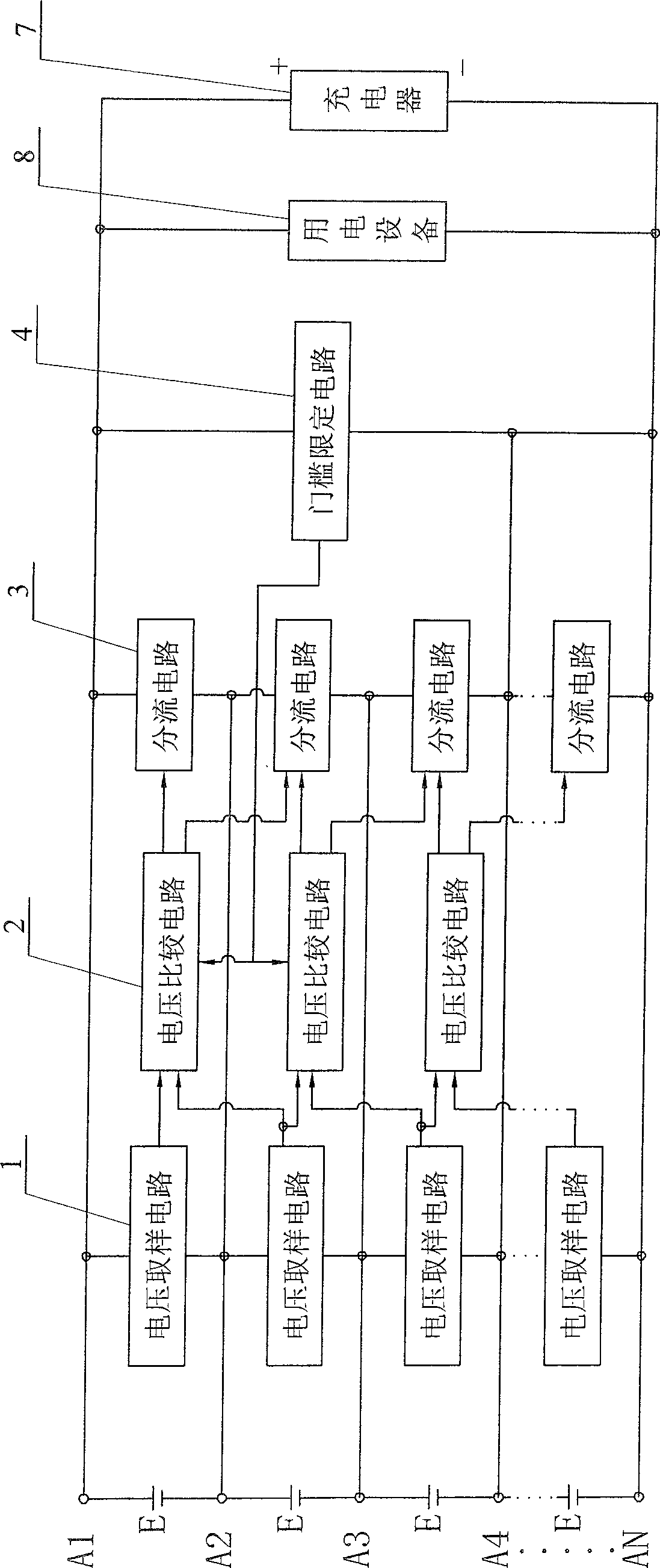 Voltage averaged allocator for charging and discharging lithium battery