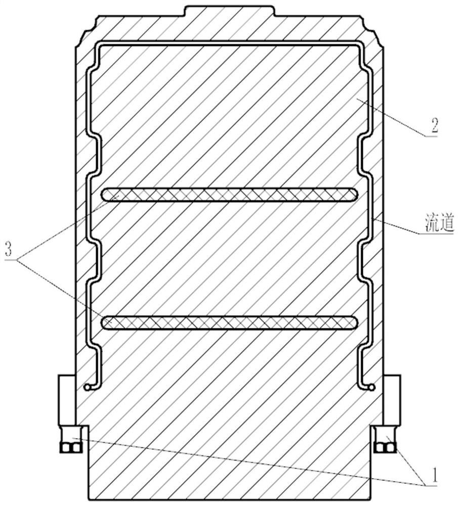 Universal cold plate for airborne punch-through liquid cooling module