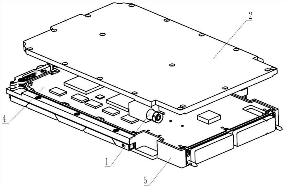 Universal cold plate for airborne punch-through liquid cooling module
