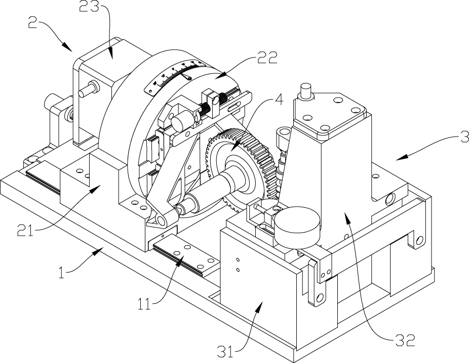 Worm gear and worm rod transmission assembly detection mechanism